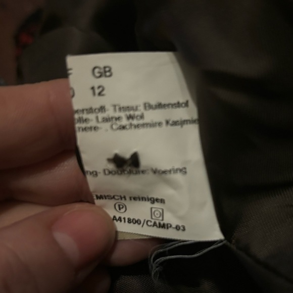 CINZIA ROCCA Italian Wool Cashmere Faux Fur Trim Toggle Coat - Picture 7 of 9